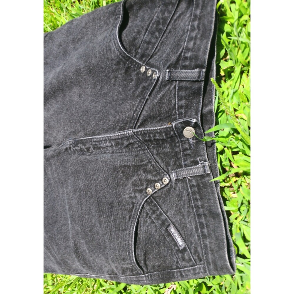 Rockies Black Denim Bareback 32/13 Inseam 36 Tall Western Rodeo High Rise VTG 80 - Picture 4 of 5